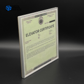 Elevator Inspection Certificate Frame #1066 - 1 Elevator Inspection Certification Frame #1066